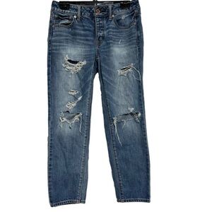 AMERICAN EAGLE Boy Crop Button Up Jeans, Size 2 -#307